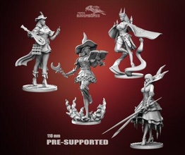 mage bard vampire witch bundle 3d print model - Mito3D