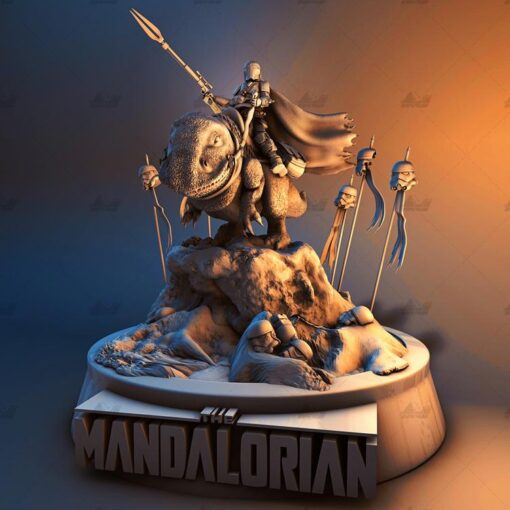 mandaloriano 3D print model - Mito3D