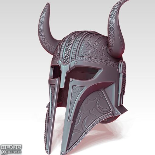mandalorian custom blacksmith helmet able model stl home 3d print 3D print model - Mito3D