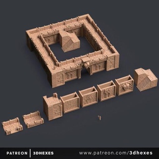 Mars 2021 3dhexes Accueil maison miniatures 3d print model - Mito3D