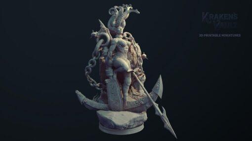 march 2021 kraken vault miniatures kraken's 3d print model - Mito3D