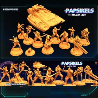 march 2021 scifi papsikels miniatures 3d print model - Mito3D