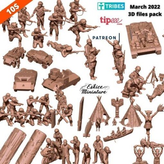 march 2022 eskice miniature miniatures 3d print model - Mito3D