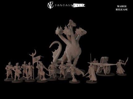 marzo 2022 fantasía culto miniaturas 3d print model - Mito3D