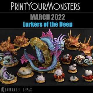 march 2022 printyourmonsters miniatures 3d print model - Mito3D