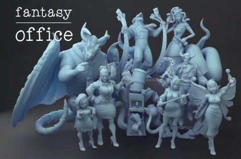 march 2022 twin goddess miniatures 3d print model - Mito3D