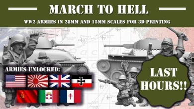 marzo infierno ww2 ejércitos 3d print model - Mito3D