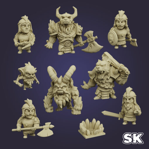 may 2021 stone king home miniatures stone king  3D print model - Mito3D