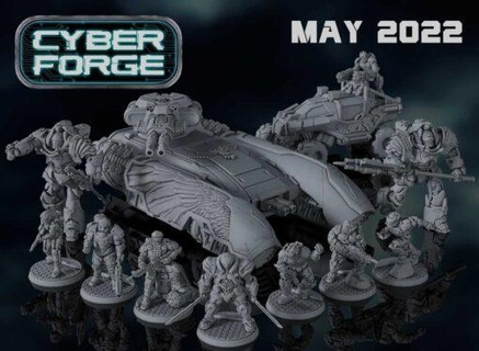 may 2022 cyber forge home miniatures 3d print model - Mito3D