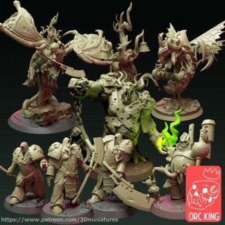 may 2022 orc king home miniatures 3d print model - Mito3D