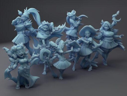 may 2022 twin goddess home miniatures 3d print model - Mito3D