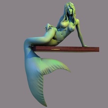 Meerjungfrau 3d print model - Mito3D
