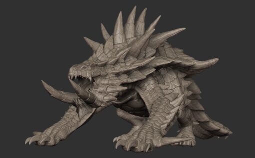 monster hunter akantor ing model stl home 3d print 3D print model - Mito3D