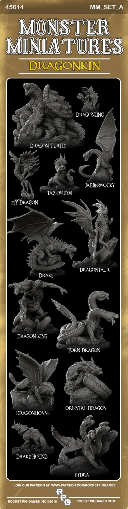 monster miniatures dragonkin 3D print model - Mito3D
