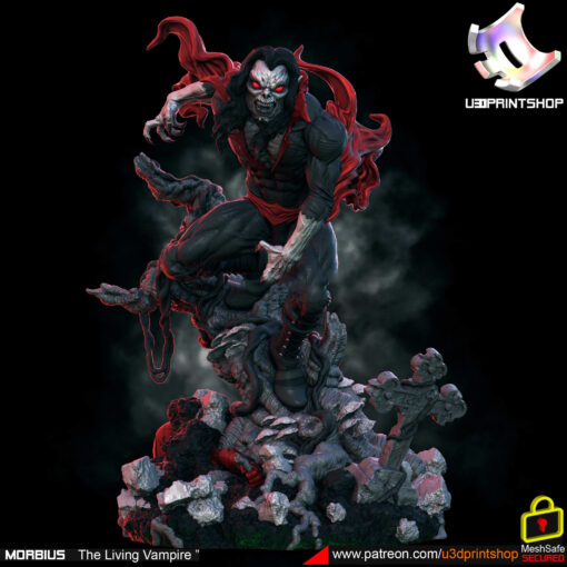 morbius living vampire ing model stl home 3d print 3D print model - Mito3D