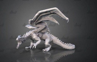 mountain dragon 3d print model - Mito3D