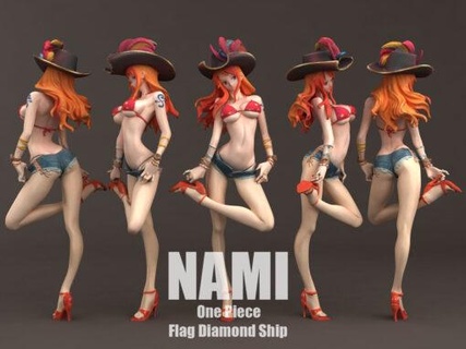 nami flag diamond ship model stl anime piece 3d print model - Mito3D