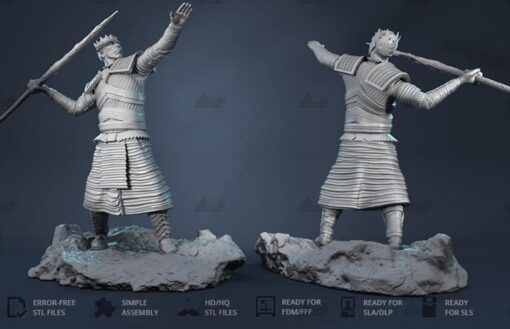 night king game thrones 3D print model - Mito3D