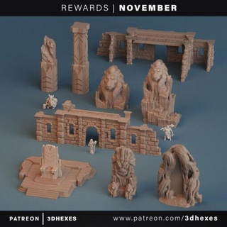 November 2019 3dhexes Zuhause Haus Miniaturen 3d print model - Mito3D