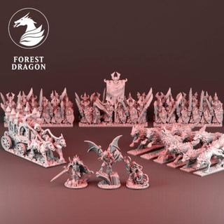november 2020 forest dragon home all miniatures 3d print model - Mito3D