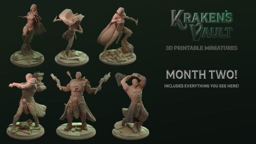 November 2020 Krake Gewölbe Miniaturen Krakens 3d print model - Mito3D