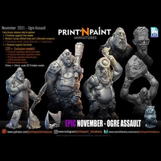 november 2021 print n paint miniatures home print'n 3d print model - Mito3D
