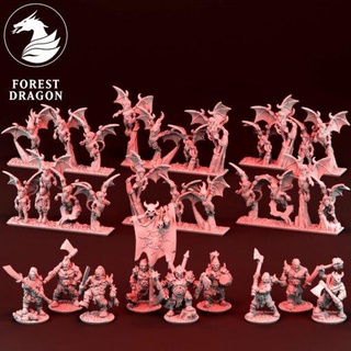 october 2021 forest dragon home all miniatures 3d print model - Mito3D