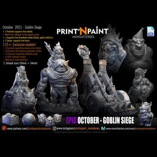 october 2021 print n paint miniatures home print'n 3d print model - Mito3D