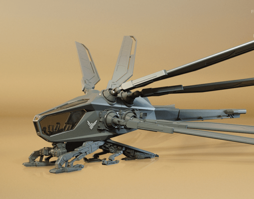 ornitopter kumdan tepe model stl filmler star savaşlar 3D print model - Mito3D