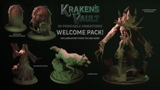 pack kraken vault miniatures kraken's 3d print model - Mito3D