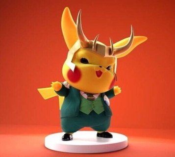 pikachu cos loki model stl 3d print 