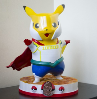 Pikachu pok lun ing modèle stl anime 3d print model - Mito3D
