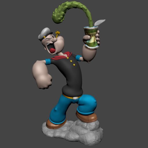 popeye modello stl 3d Stampa 3D print model - Mito3D