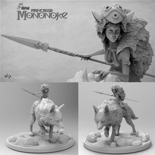 princess mononoke 3D print model - Mito3D