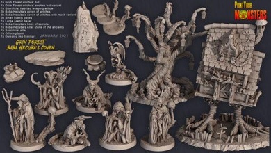 printyourmonsters 202101 ing model stl home miniatures 3d print model - Mito3D