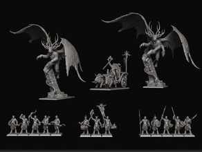 raven twin 202106 fantasy 3d print model - Mito3D