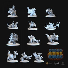 riding dinos 12pcs 3d print model - Mito3D