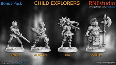 rn estudio 202006 child explorers 3d print model - Mito3D