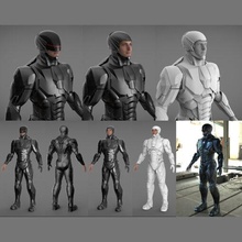 robocop 2014 black suit able model stl home movies 3d print model - Mito3D