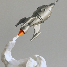 rocket ornaments 3d print model - Mito3D