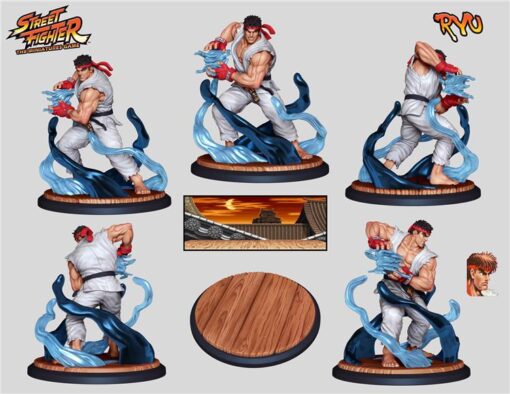 ryu street fighter ing model stl home games 3D print model - Mito3D