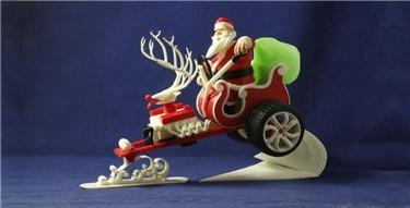 santa reindeer 3d print model - Mito3D