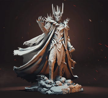 sauron lord rings able model stl home movies 3d print model - Mito3D