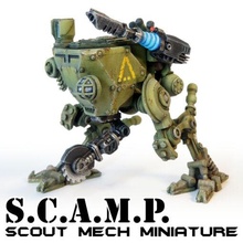 scampo scout mech gioco guerra 3d print model - Mito3D