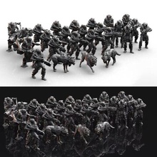 scifi infantaria agrupar ing modelo stl casa 3d impressão 3d print model - Mito3D