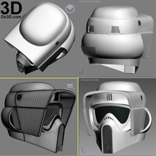 batedor soldado capacete sta guerras capaz modelo stl casa 3d impressão 3d print model - Mito3D