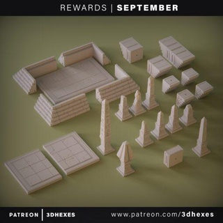 septembre 2019 3dhexes Accueil maison miniatures 3d print model - Mito3D