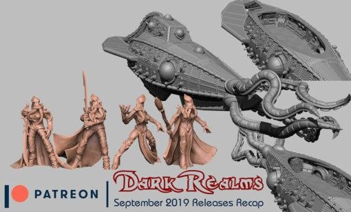september 2019 dark realms miniatures 3d print model - Mito3D