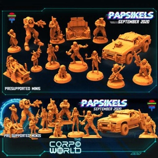 september 2020 scifi papsikels miniatures 3d print model - Mito3D