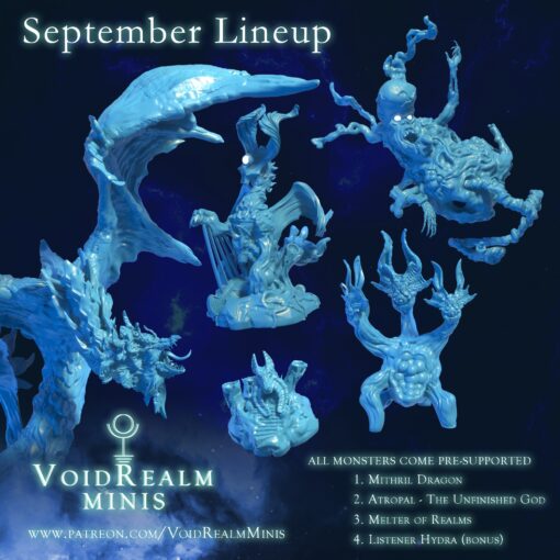September 2020 voidrealm Minis Miniaturen 3D print model - Mito3D
